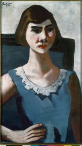 Quappin muotokuva sinisellä tekijältä Max Beckmann