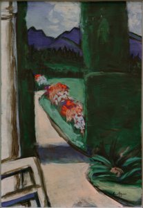 Näkymä paviljongista. Ohlstadt tekijältä Max Beckmann