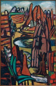 Boulder-Felslandschaft tekijältä Max Beckmann