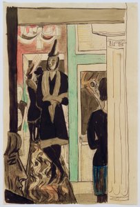 Kahvila (puhelin) tekijältä Max Beckmann