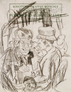 Cafe Life; Cafehausszene tekijältä Max Beckmann