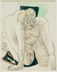 Ryömivä nainen tekijältä Max Beckmann