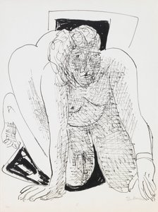 Crawling Woman, levy 5 portfoliosta "Päivä ja unelma" tekijältä Max Beckmann