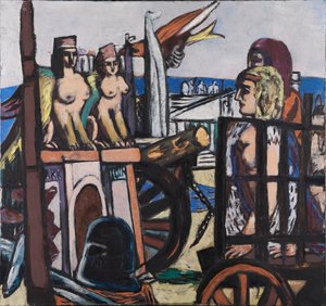 Sfinksien poiskuljetus tekijältä Max Beckmann