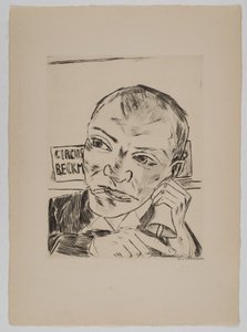 Kuuluttaja (omakuva) tekijältä Max Beckmann