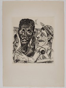 "Musta mies" tekijältä Max Beckmann