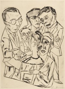 Piirtäjä seurapiireissä tekijältä Max Beckmann