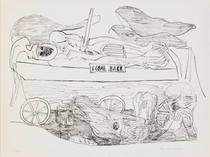 Dream of War, levy 10 portfoliosta "Day and Dream" tekijältä Max Beckmann