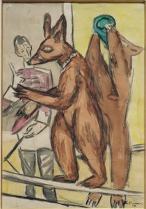 Koulutetut karhut tekijältä Max Beckmann
