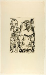 Pukuhuone, levy kaksi Jahrmarktilta tekijältä Max Beckmann