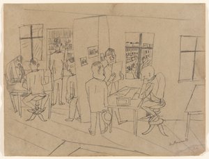 Toimitushuone tekijältä Max Beckmann
