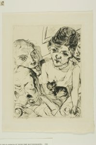 Ilta, levy kymmenen kasvoilta tekijältä Max Beckmann