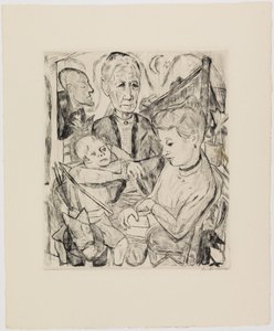 Perhekohtaus (Beckmannin perhe) tekijältä Max Beckmann