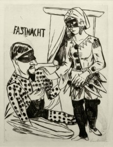 Mardi Gras tekijältä Max Beckmann