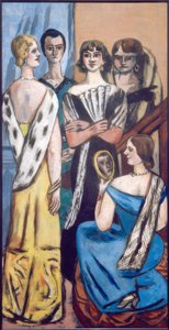 Iso kuva naisista (viisi naista) tekijältä Max Beckmann