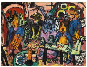 Lintujen helvetti tekijältä Max Beckmann