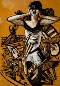 Karnevaali Napolissa tekijältä Max Beckmann