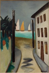 Pieni maisema. Viareggio tekijältä Max Beckmann