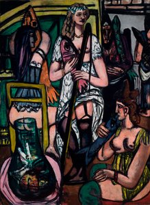 Suuri naiskuva. Kalastajanaisia tekijältä Max Beckmann