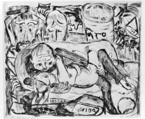 Rakastajat II tekijältä Max Beckmann