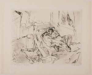 Lovers I, levy 4 portfoliosta "Faces" tekijältä Max Beckmann