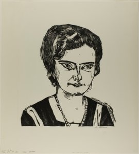Muotokuva rouva H.M. (Naila), levy kaksi teoksesta Die Kunst der Gegenwart. tekijältä Max Beckmann