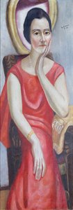 Käthe von Poradan muotokuva tekijältä Max Beckmann