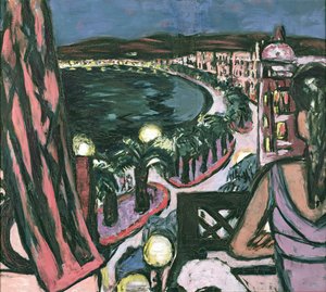 Promenade des Anglais, Nizza tekijältä Max Beckmann