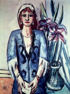 Quappi sininen ja harmaa tekijältä Max Beckmann