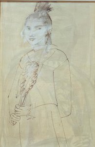 Quappi ja päähine tekijältä Max Beckmann