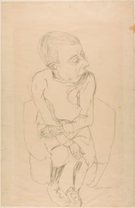 Istuva poika tekijältä Max Beckmann
