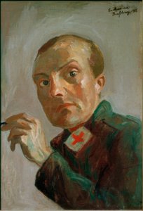 Omakuva sairaanhoitajana tekijältä Max Beckmann