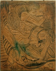 Omakuva, jossa Naïla sirkustaiteilijana tekijältä Max Beckmann