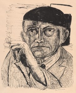 Self-Portrait (Omakuva) tekijältä Max Beckmann