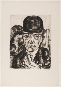 Omakuva Bowler Hatissa tekijältä Max Beckmann