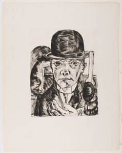 Omakuva Bowler Hatissa tekijältä Max Beckmann