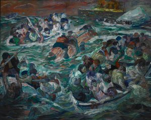 Titanicin uppoaminen tekijältä Max Beckmann