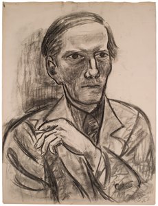 Luonnos teokseen "Fred Conwayn muotokuva" tekijältä Max Beckmann