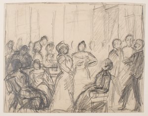 Luonnos yhteiskuntajuhliin tekijältä Max Beckmann