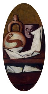 Asetelma (meksikolaishahmolla) tekijältä Max Beckmann