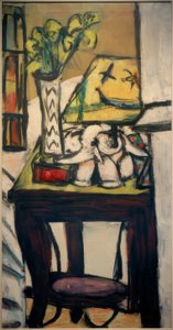 Asetelma yölampulla tekijältä Max Beckmann