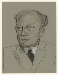 Tutkielma Gottlieb Friedrich Reberin muotokuvaa varten (pää) tekijältä Max Beckmann
