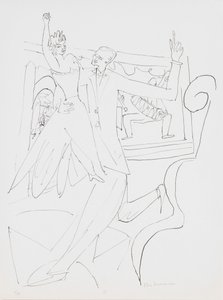 Tango, levy 4 portfoliosta "Day and Dream" tekijältä Max Beckmann