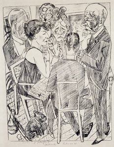 The Disappointed I, Max Beckmann (1884-1950), litografia. Saksa, 1900-luku. tekijältä Max Beckmann