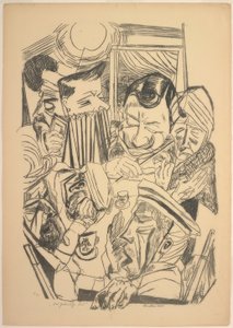 Isänmaallinen laulu, levy yhdeksän, Die Hölle tekijältä Max Beckmann
