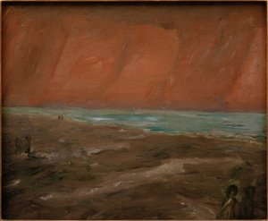 Synkkä ilta meren rannalla tekijältä Max Beckmann