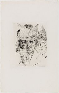 Itkevä nainen tekijältä Max Beckmann