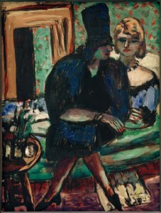 Kaksi naista sohvalla tekijältä Max Beckmann