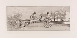 Cupid, Death and the Beyond Amor, Tod und Jenseitsin levy XII Intermezzosilta..., 1881. tekijältä Max Klinger