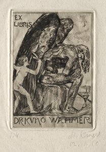 Ex Libris Dr. Kuno Waehmer tekijältä Max Klinger